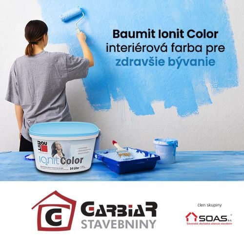 Baumit Ionit Color - Interiérová farba pre zdravšie bývanie